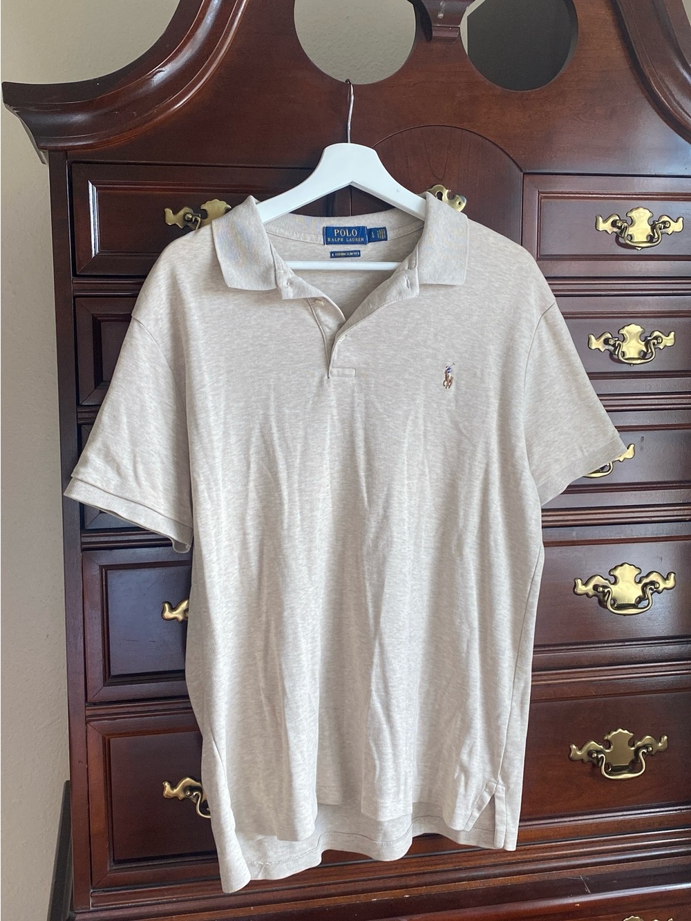 Ralph lauren polo tan shirt size large